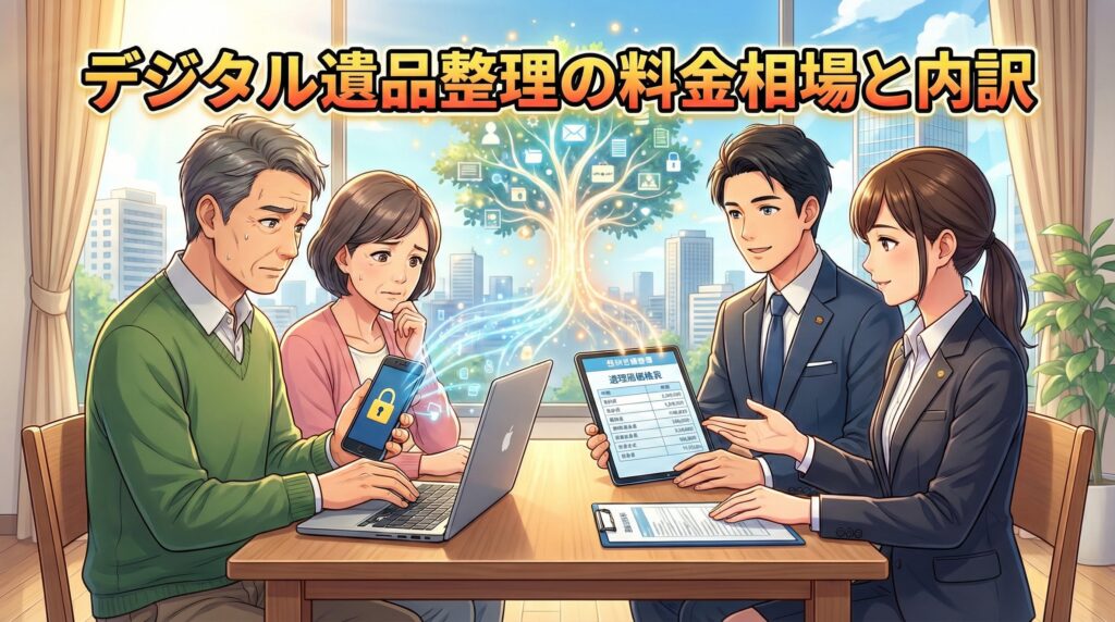 デジタル遺品整理の料金相場と内訳