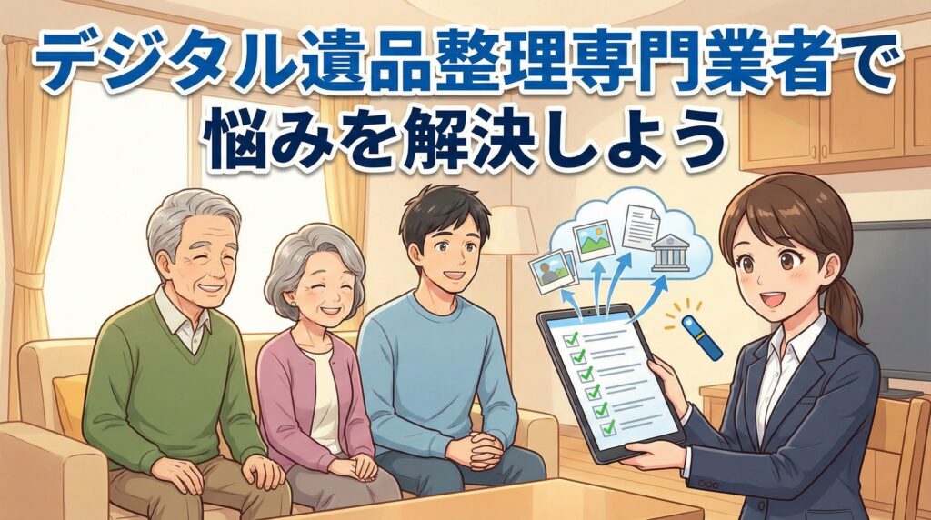 デジタル遺品整理専門業者で悩みを解決しよう