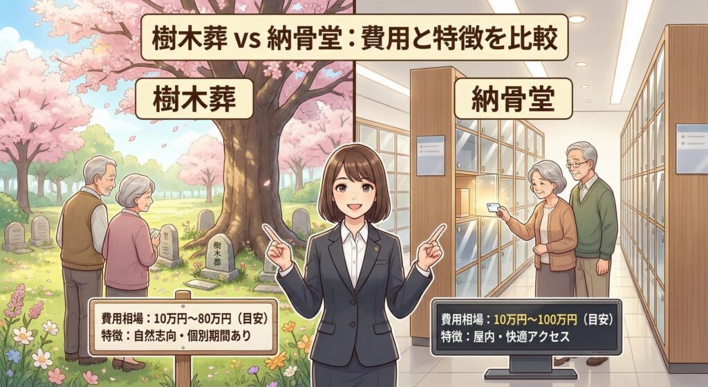 樹木葬の費用や納骨堂の相場を徹底比較