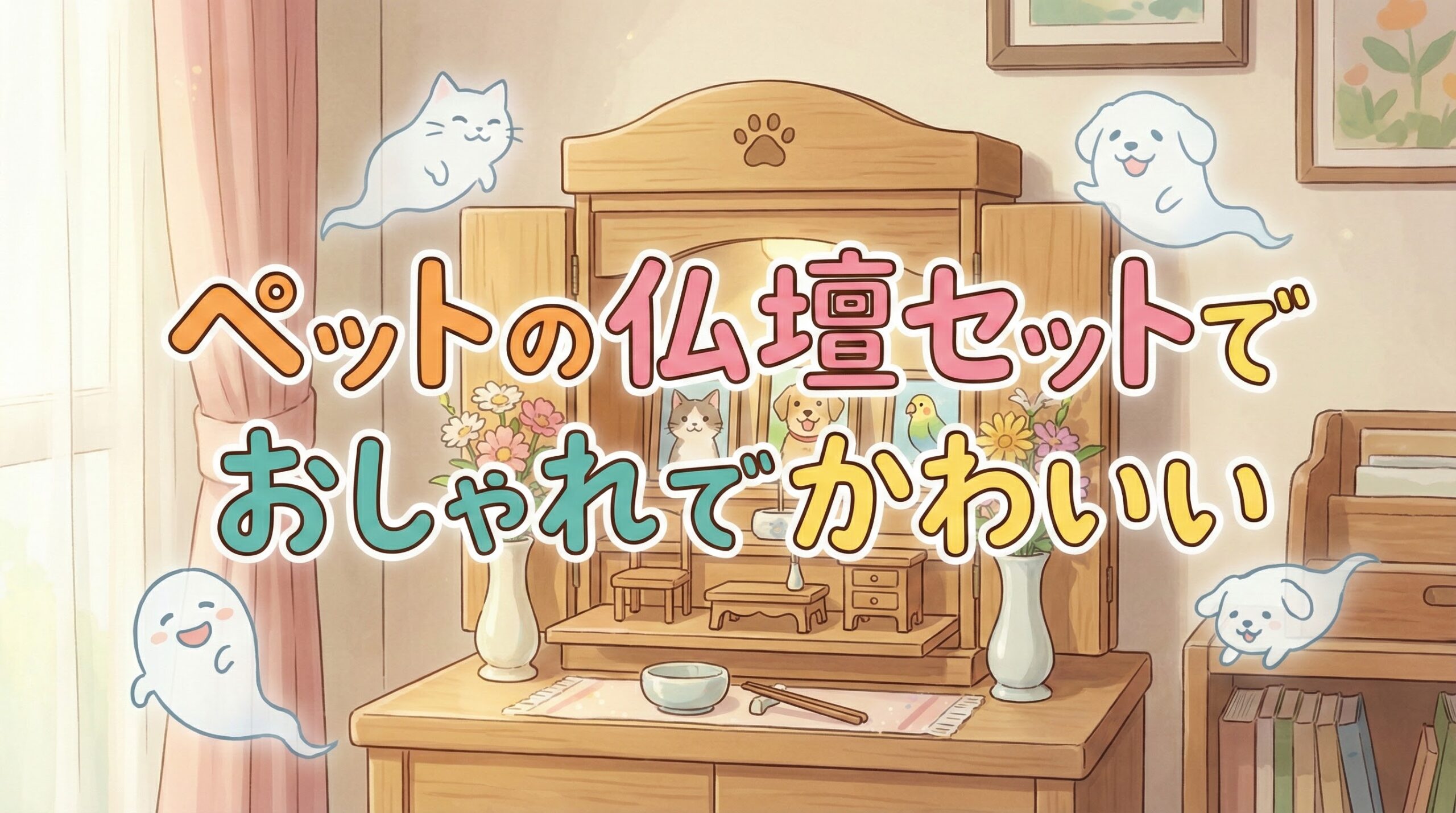 ペットの仏壇セットをおしゃれでかわいい場所に！なごみ工房の供養品
