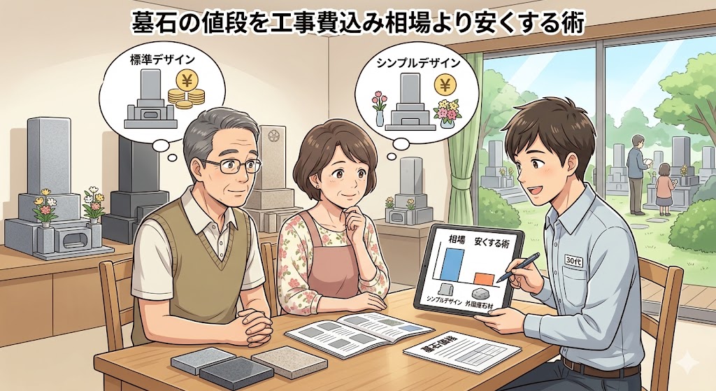 墓石の値段を工事費込み相場より安くする術